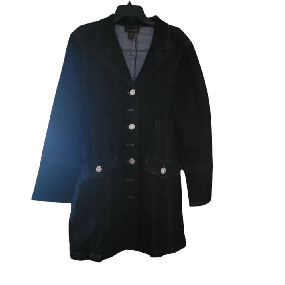Preloved Women's Plus Denim Coat, Ashley Stewart Size 16